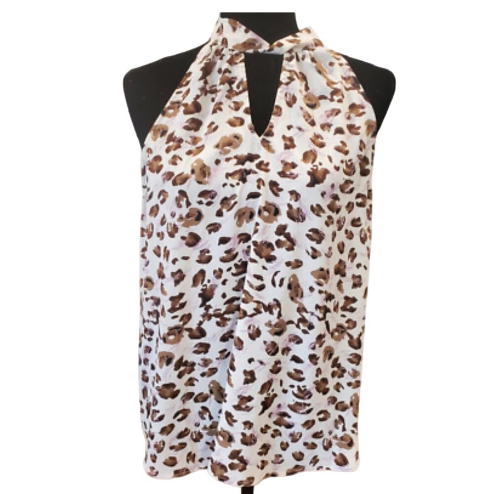 Woman’s medium pleione dress tank top with tie around neck (nwt) (b58)